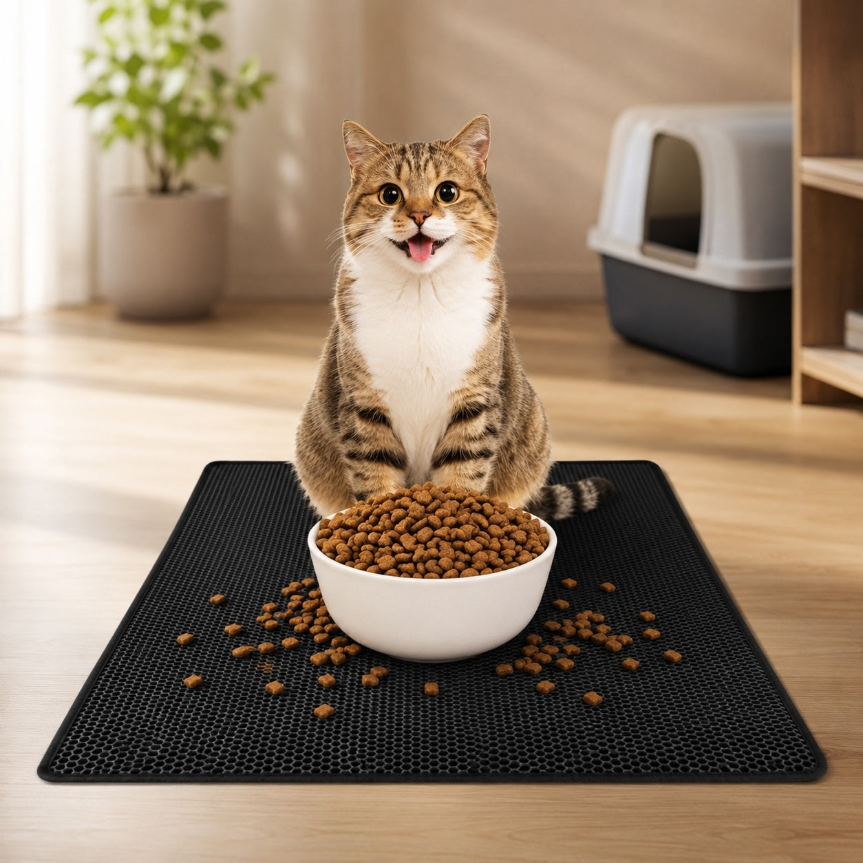Schluss mit Katzenstreu auf dem Boden - Die K&M Premium Matte