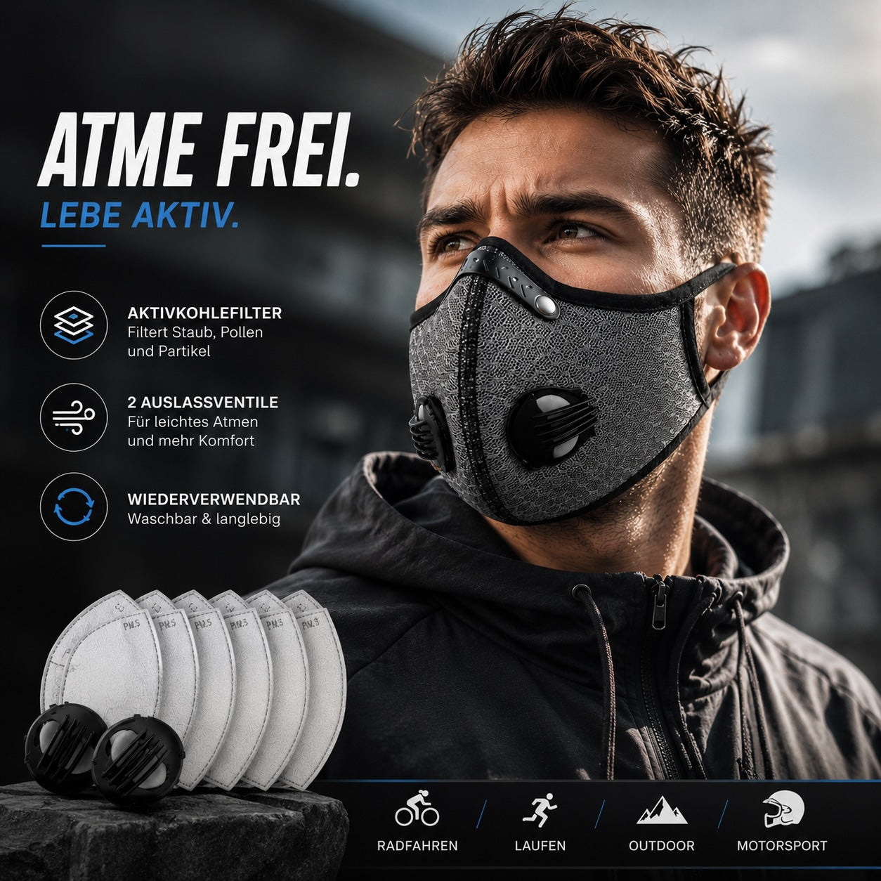 KMTrends ProMask  | Maske mit Filtersystem