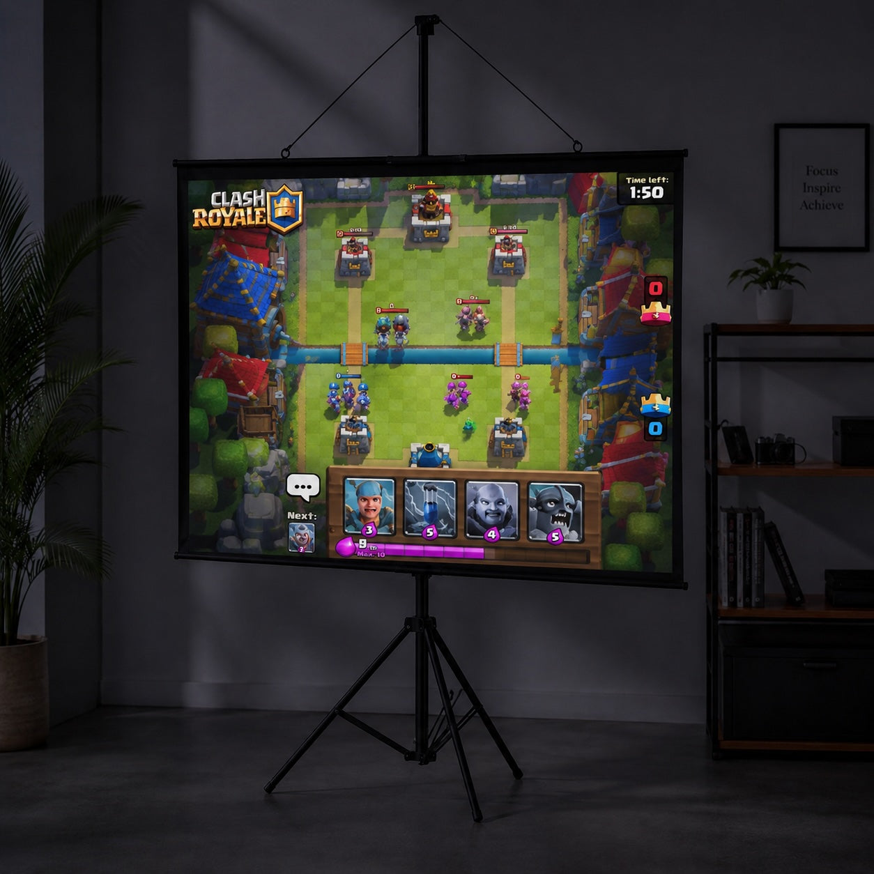 K&M Mobile Beamer Leinwand