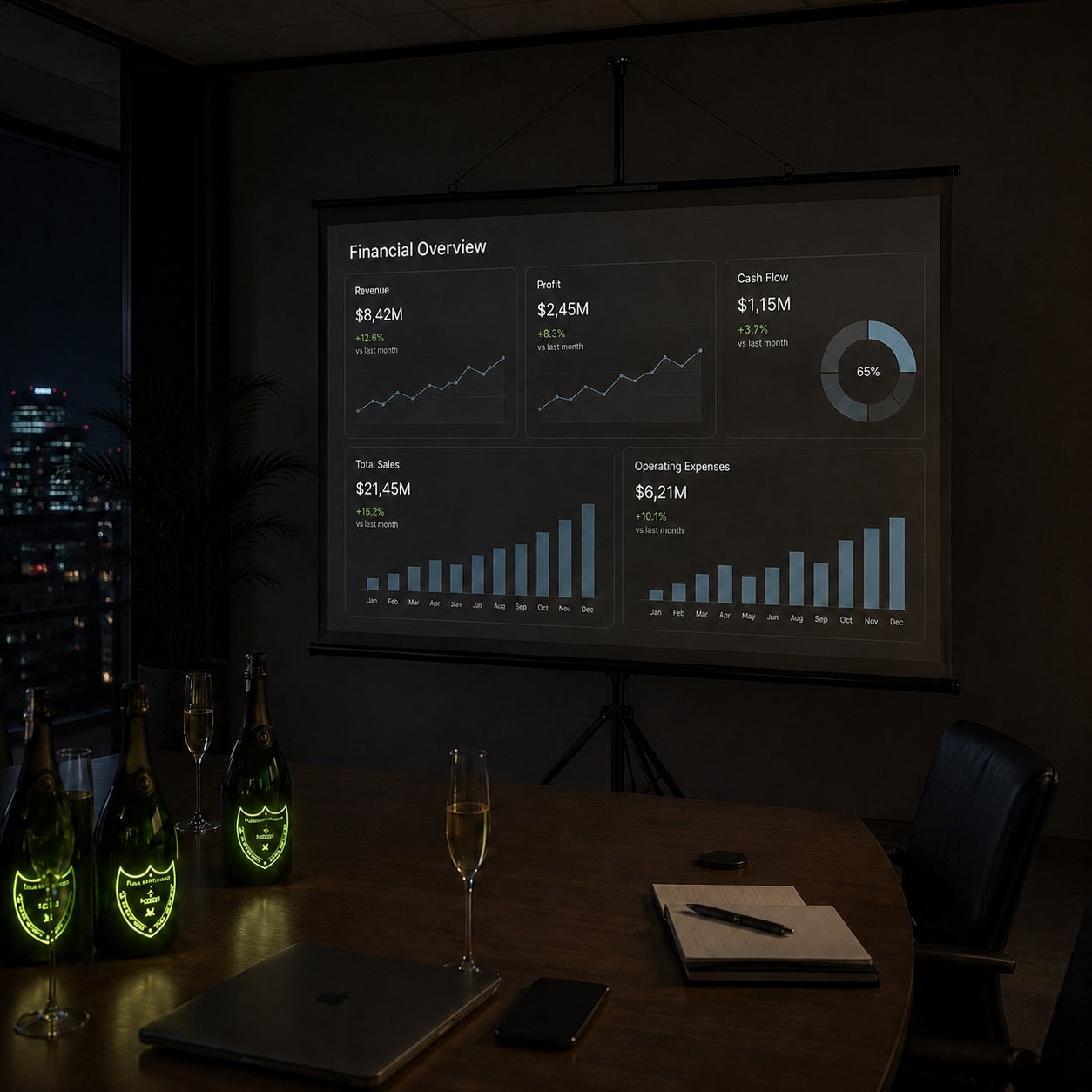 K&M Mobile Beamer Leinwand